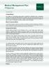 Medical Management Plan Philippines