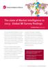 The state of Market Intelligence in 2013: Global MI Survey findings