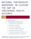 NATIONAL PARTNERSHIP AGREEMENT ON CLOSING THE GAP IN INDIGENOUS HEALTH OUTCOMES