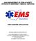 OHIO DEPARTMENT OF PUBLIC SAFETY DIVISION OF EMERGENCY MEDICAL SERVICES FIRE CHARTER APPLICATION