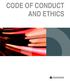 CODE OF CONDUCT AND ETHICS