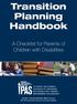 Transition Planning Handbook