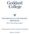 PSYCHOLOGY & COUNSELING PROGRAM: