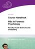Course Handbook MSc in Forensic Psychology