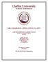 Claflin University SCHOOL OF BUSINESS MBA ADMISSION APPLICATION PACKET
