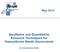 May 2012 Qualitative and Quantitative Research Techniques for Humanitarian Needs Assessment