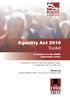 Equality Act 2010 Toolkit
