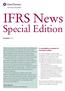 IFRS News. Special Edition. A consolidation exception for investment entities
