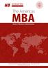 MBA. The Americas. Master of Business Administration
