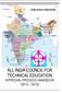 ALL INDIA COUNCIL FOR TECHNICAL EDUCATION APPROVAL PROCESS HANDBOOK (2012 2013)