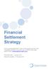 Financial Settlement Strategy