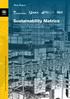 Sustainability Metrics TRANSLATION AND IMPACT ON PROPERTY INVESTMENT AND MANAGEMENT