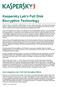 Kaspersky Lab s Full Disk Encryption Technology