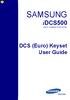 SAMSUNG DIGITAL COMMUNICATION SYSTEM. DCS (Euro) Keyset User Guide