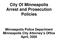 City Of Minneapolis Arrest and Prosecution Policies