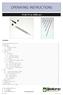 OPERATING INSTRUCTIONS