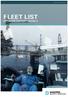 FLEET LIST OFFSHORE SUPPORT VESSELS
