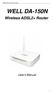 WELL DA-150N Wireless ADSL2+ Router