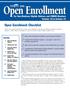 Open Enrollment Checklist