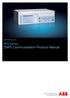 Relion Protection and Control. 650 series DNP3 Communication Protocol Manual