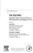 THE ENZYMES. Department of Microbiology, Immunology, and Molecular Genetics, Molecular Biology Institute University of California