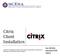Citrix Client Installation