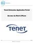 Tenet Enterprise Application Portal. Access via ipad & iphone
