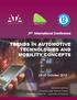 TRENDS IN AUTOMOTIVE TECHNOLOGIES AND MOBILITY CONCEPTS