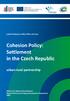 Cohesion Policy: Settlement in the Czech Republic