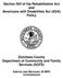 Section 504 of the Rehabilitation Act and Americans with Disabilities Act (ADA) Policy
