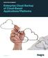 Enterprise Cloud Backup of Cloud-Based Applications/Platforms