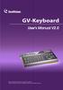 GV-Keyboard. User's Manual V2.0