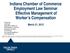 Indiana Chamber of Commerce Employment Law Seminar Effective Management of Worker s Compensation