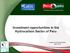 Investment opportunities in the Hydrocarbon Sector of Peru