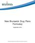 New Brunswick Drug Plans Formulary