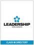 CLASS 86 DIRECTORY. Welcome to Leadership Orlando Class 86! I look forward to meeting you personally very soon!