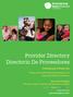 Provider Directory Directorio De Proveedores