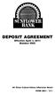 DEPOSIT AGREEMENT Effective April 1, 2011 Member FDIC. All Times Central Unless Otherwise Noted FORM 8001 7/11