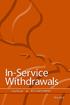 Table of Contents. Consequences of Making an In-Service Withdrawal... 1