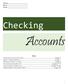 Accounts. Checking. Name Block Date