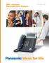 NCP Network Communication Platform Enhanced Communications Solutions KX-NCP500 / 1000
