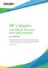 HP + Veeam: Fast VMware Recovery from SAN Snapshots
