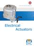 Know-how makes the difference. Electrical Actuators