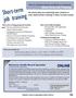 Short-term job training