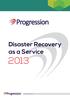 Disaster Recovery as a Service 2013
