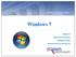 Windows 7. Qing Liu Qing.Liu@chi.frb.org Michael Stevens Michael.Stevens@chi.frb.org