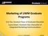 Marketing of UWM Graduate Programs