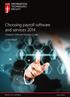 Choosing payroll software and services 2014