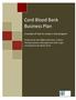 Cord Blood Bank Business Plan