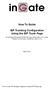 How To Guide. SIP Trunking Configuration Using the SIP Trunk Page